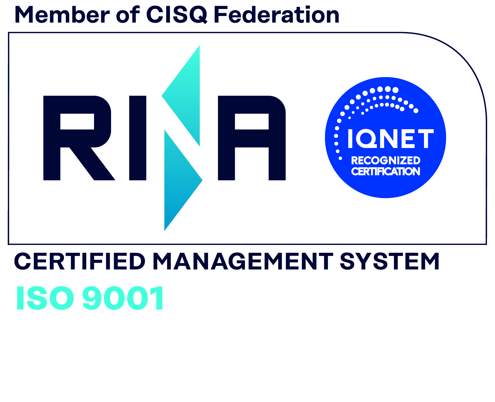 Certificazione ISO 9001:2015 RINA